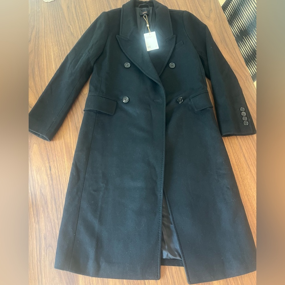 ❌ SOLD ❌ NWT • Quince Italian Wool Double-Breasted Coat - Black / Small - Picture 12 of 16